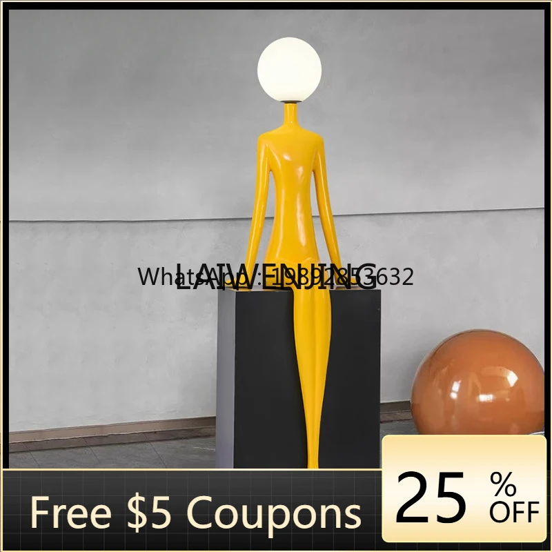 

B1 art figure sculpture large decorative floor ornament humanoid abstract ornament