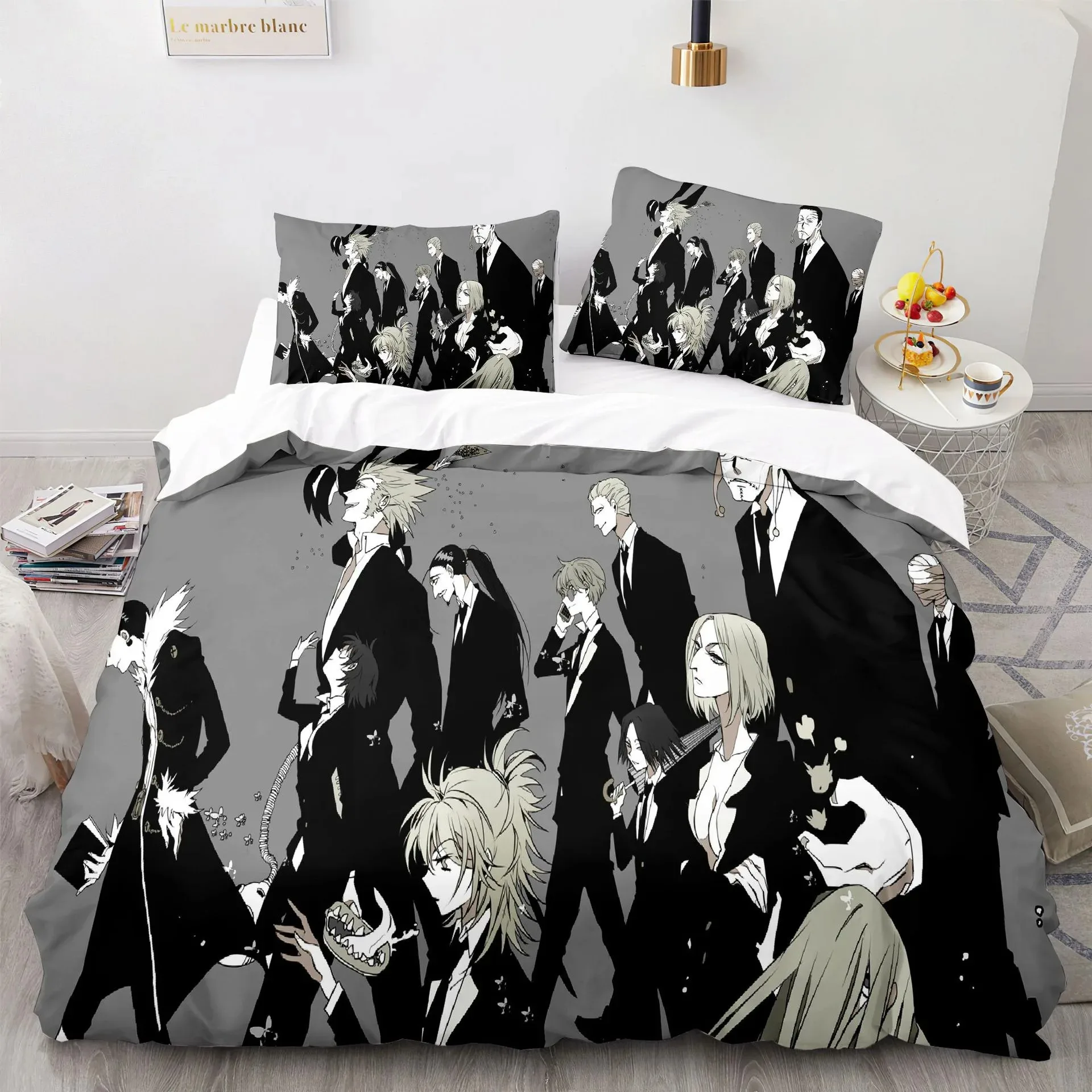 

Children's Bed Linen Hunter×Hunter Bed Linen Set with Pillowcase,3D Anime Cartoon Print Children's Bedding Set