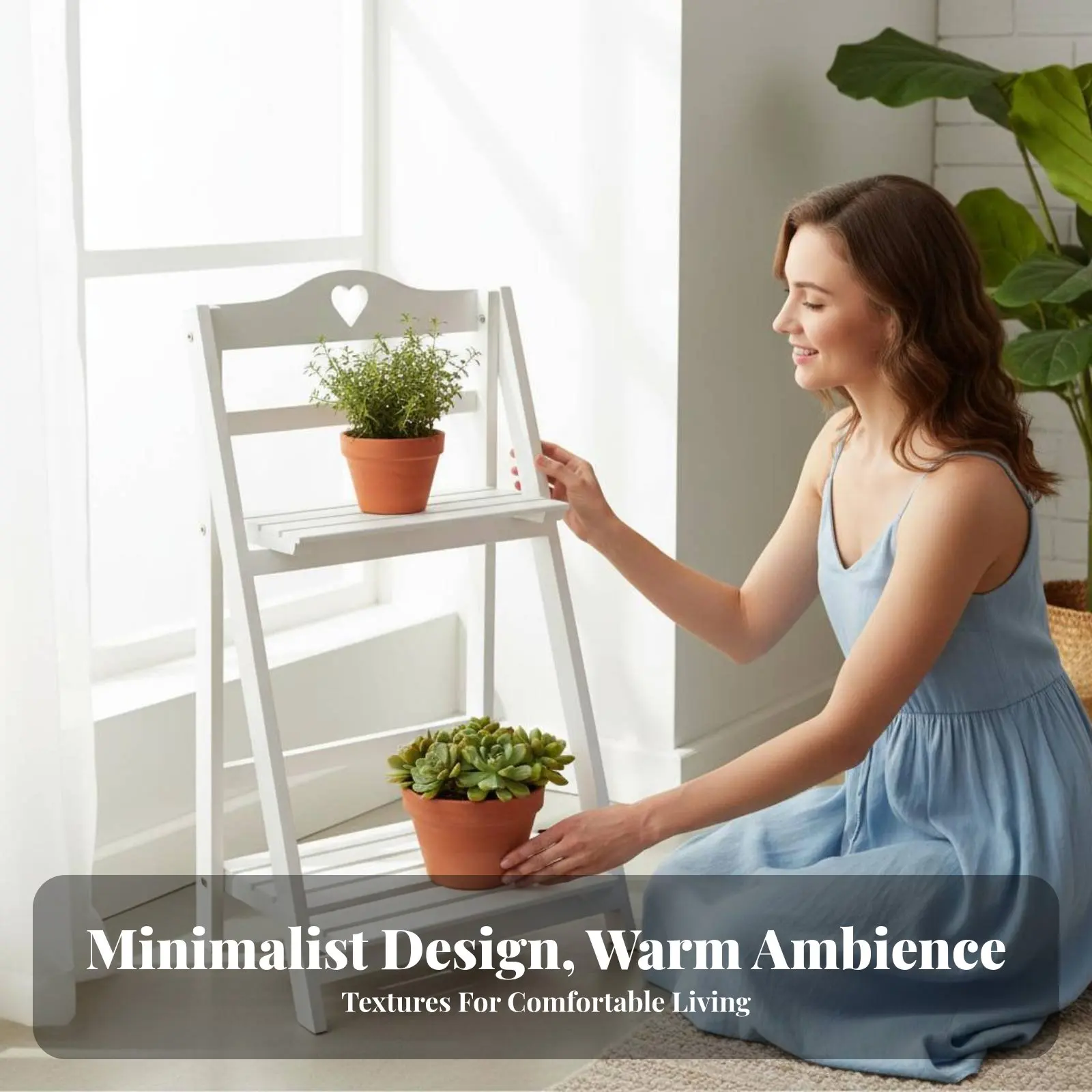 2-tier-ladder-planter-no-assembly-required-multi-tier-plant-shelf-foldable-adaptable-use-for-apartment-dwellers