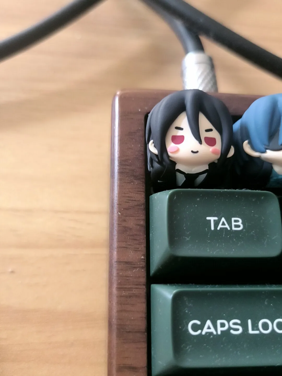 Kawaii Resin Keycap Anime Black Butler Series Sebastian Michaelis Ciel Phantomhive Figures Esc Key For Decoration Gift Fans view 4