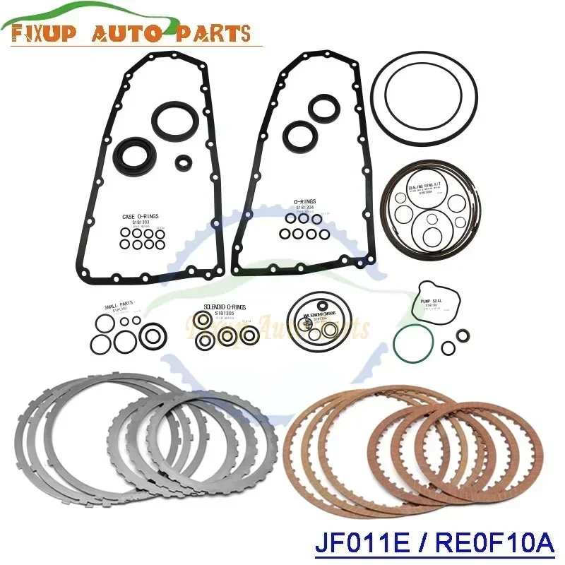 RE0F10A JF011E CVT Transmission Overhaul Repair Kit Clutch Friction Steel Plates Sealing Rings Gasket For Nissan Mitsubishi Jeep