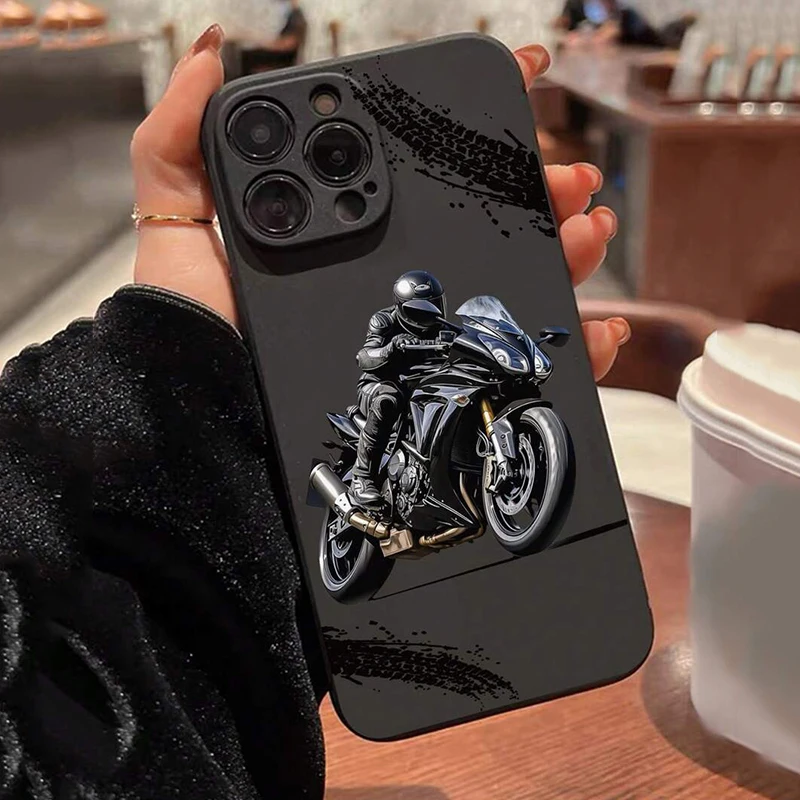 Funda Cool Kid Moto para Oppo Realme C65 C63 C55 C53 C35 C33 C30 C20 C21Y 13 11 10 9 9i 8 GT Neo2 Pro Plus 4G 5G