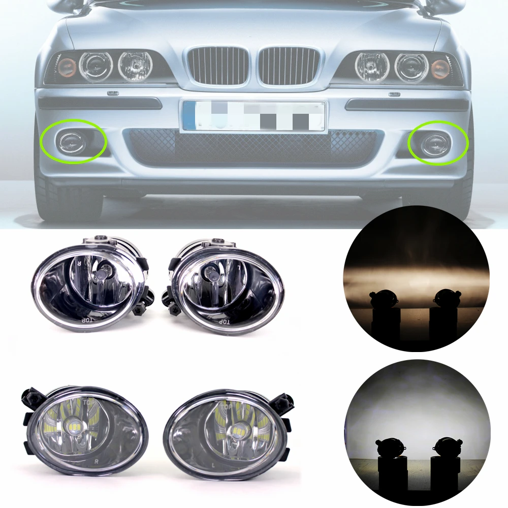 

For BMW 5 Series E39 M5 1998 1999 2000 2001 2002 2003 2004 Front Bumper Fog Light Fog Lamp With Bulbs 63177894017/63177894018