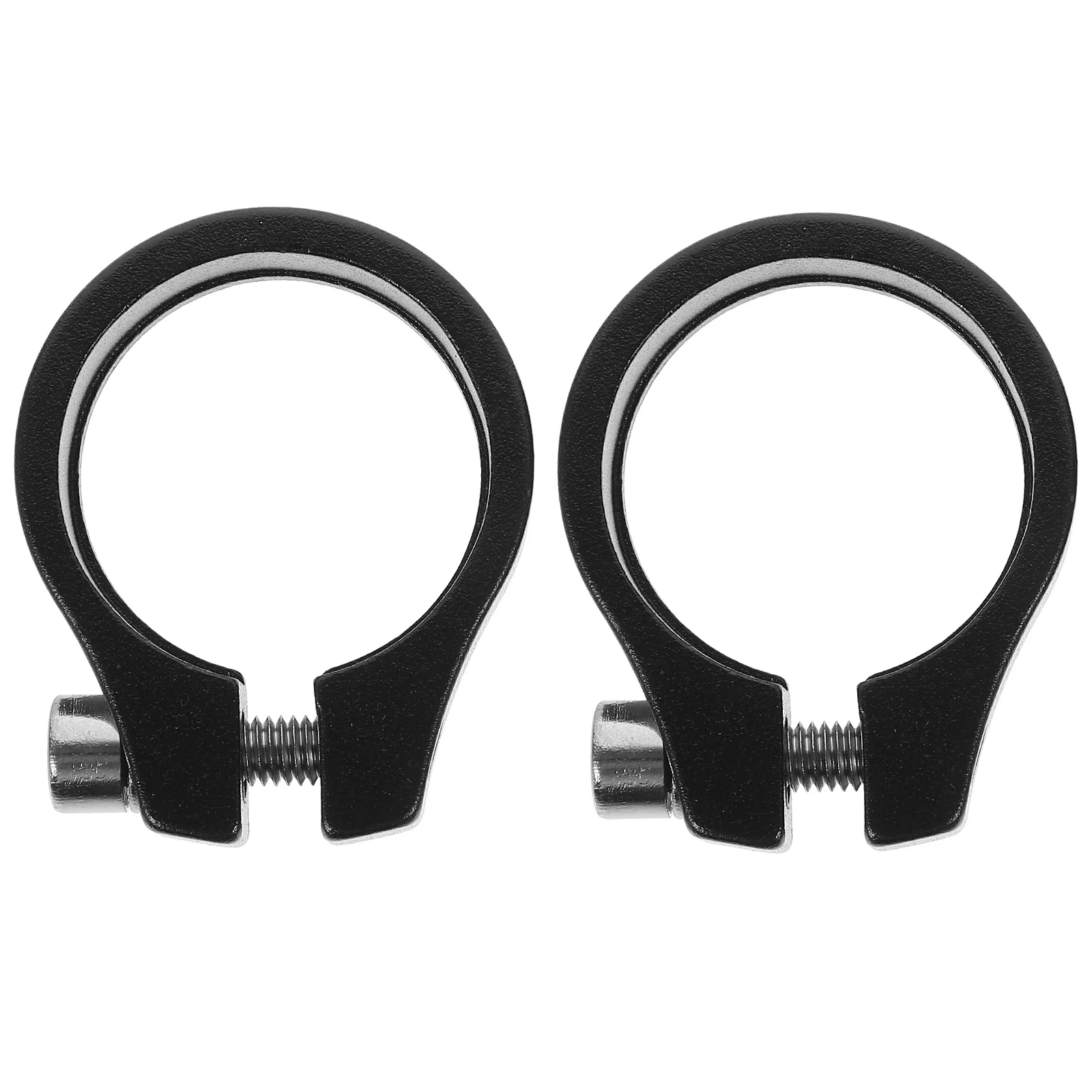 2Pcs Seat Post Clamp Tube Clip Strong Clamping Force Secure Reliable Long Life Bike Seatpost Seat Post Clamp Tube Clip