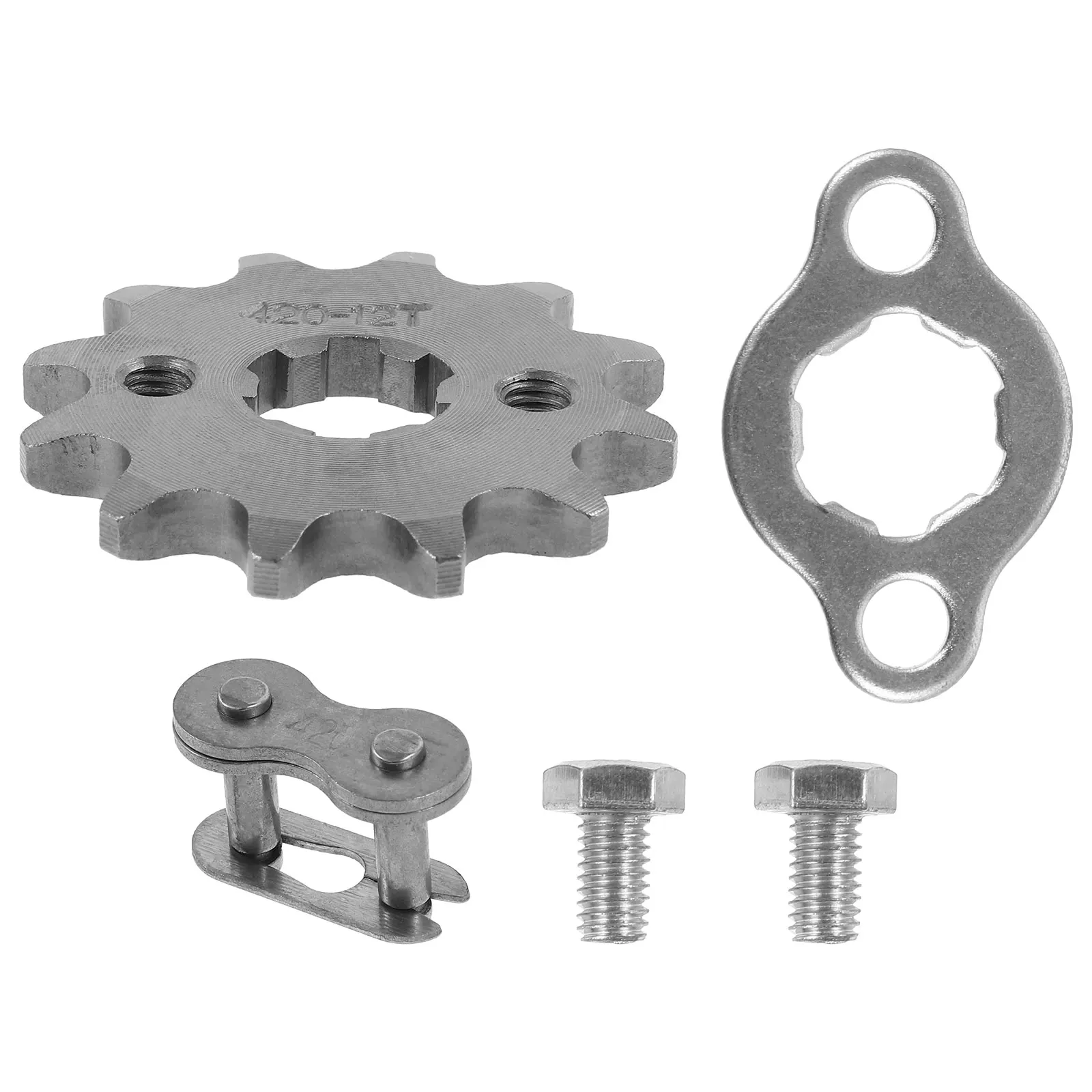 

1 Set Steel Motorcycle 45 Steel Material Durable Wear-Resistant 17 Tooth Chain Buckle Off-Road For Motorcycle Modification Rear