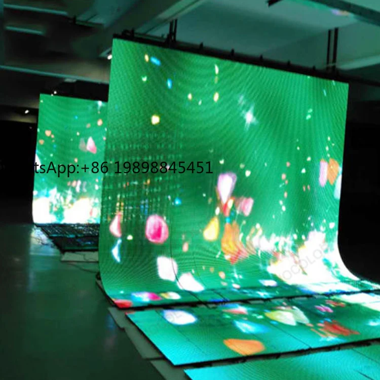 

High Quality Indoor Flexible Led Screen Module Led Curved Soft Flexible Display Screen