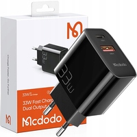 MCDODO FAST NETWORK CHARGER FOR PHONE POWER 2X USB USB-C PD 33W