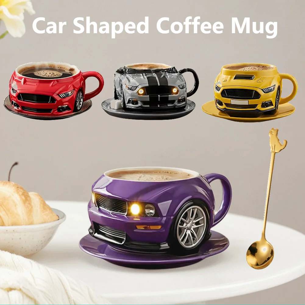 Neue 3D Auto Geformt Kaffee Becher Kreative Kaffee Tasse Neuheit Drink Geschenke Handgefertigte Kaffee Tasse Für Home Office Lustige Tee Tasse