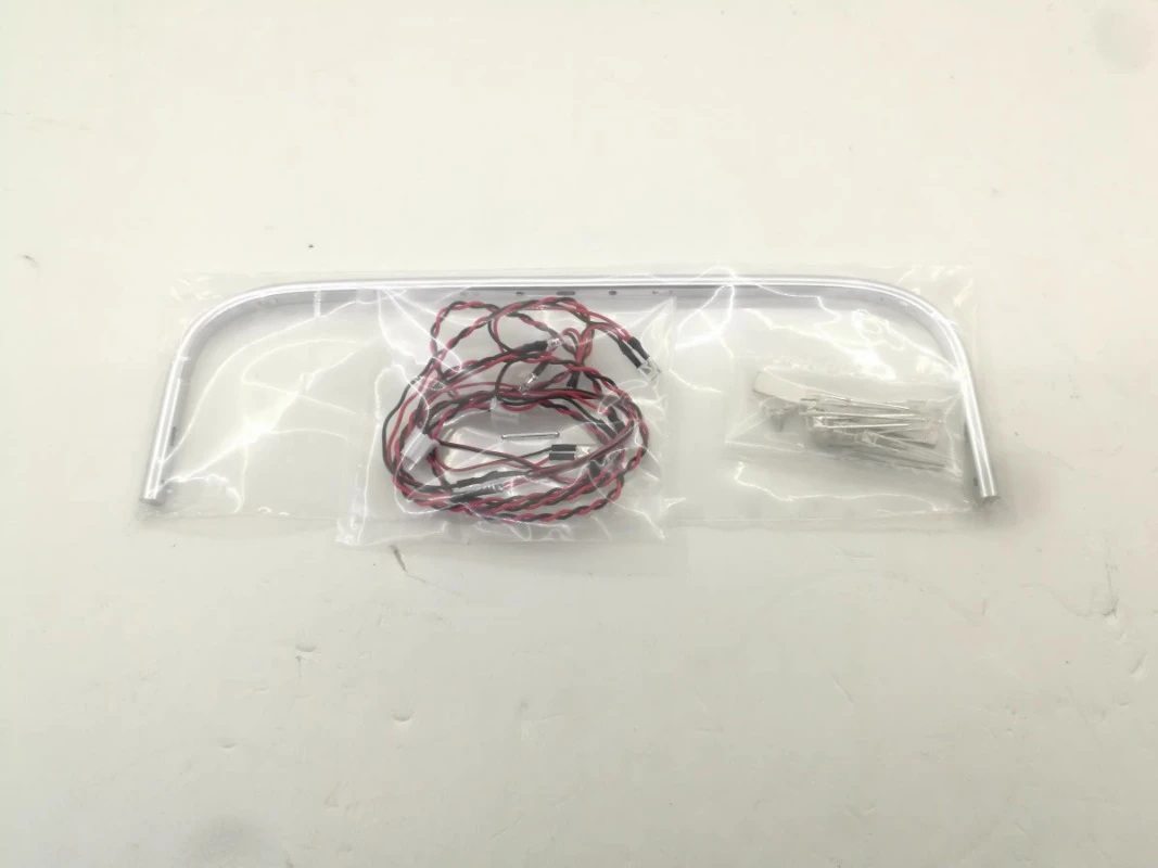 Accesorios de luz inferior delantera LED CNC de aleación de aluminio para camión Tamiya RC 1/14, remolque volquete Volvo 56360, piezas de mejora de coche DIY