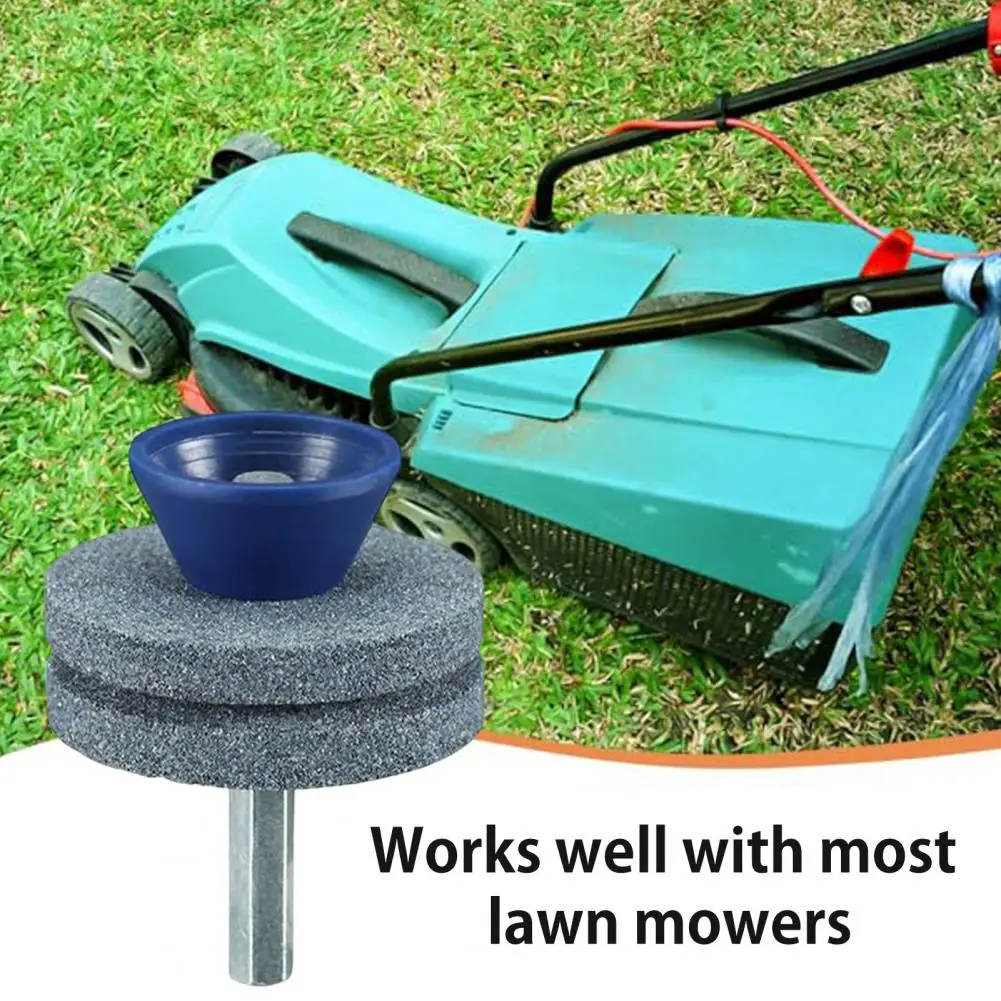 Easy-to-use Mower Blade Sharpener Lawn Mower Blade Sharpener Kit with Balancer Wear-resistant Rotary for Power for Drill