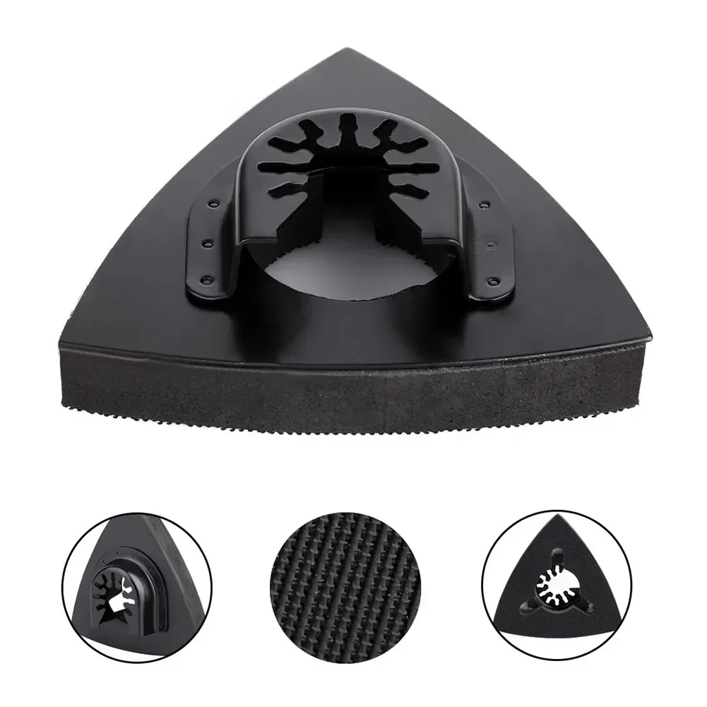 Nice Brand New Hot Sale Oscillating Tool Sanding Pad Triangular 1PC 80mm High Carbon Steel Multitool High Quality