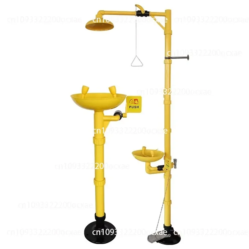 ABS Plastic Eyewash Station Corrosion-resistant Laboratory Emergency Flushing Shower and Standing Spray Eyewash Station