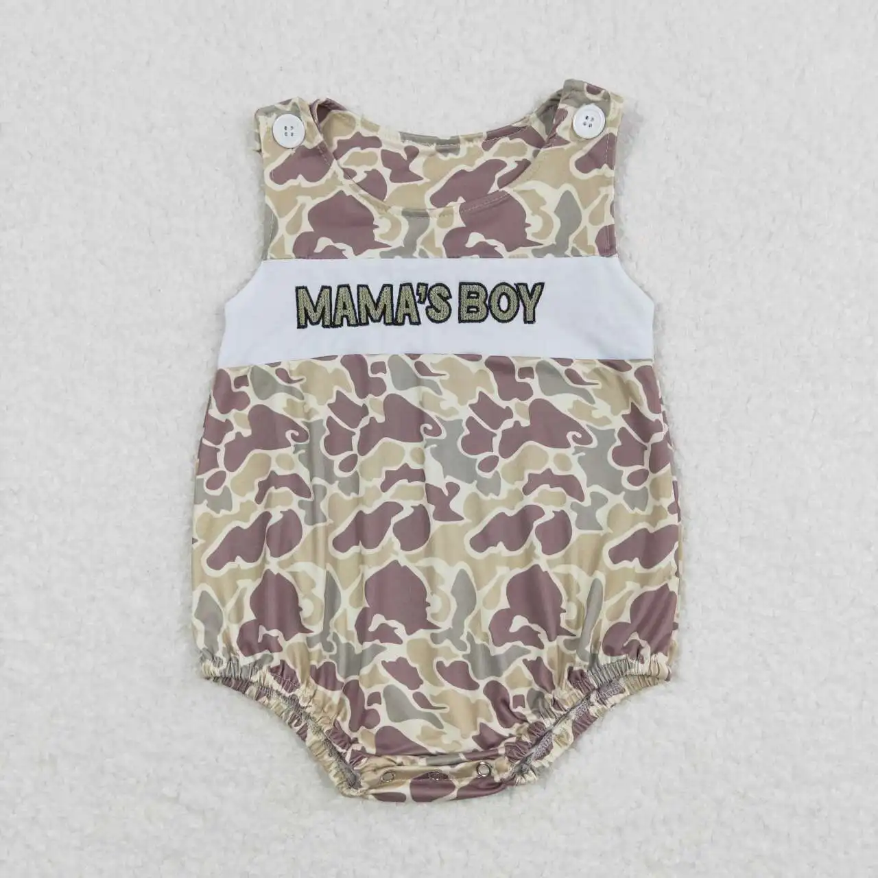 

SR0995 Baby Boys Summer Toddler Clothes Short Sleeve Embroidery Print Kids Boutique Romper