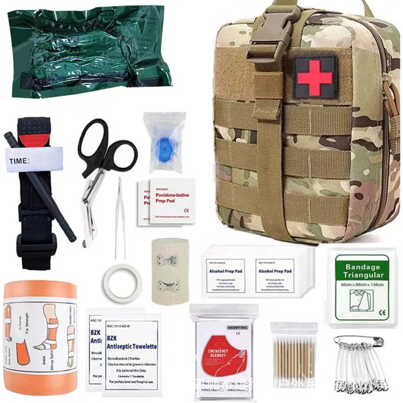 Portable Emergency Medical First Aid Bag Kit For Household Outdoor Travel Camping Equipment Medicine Survival