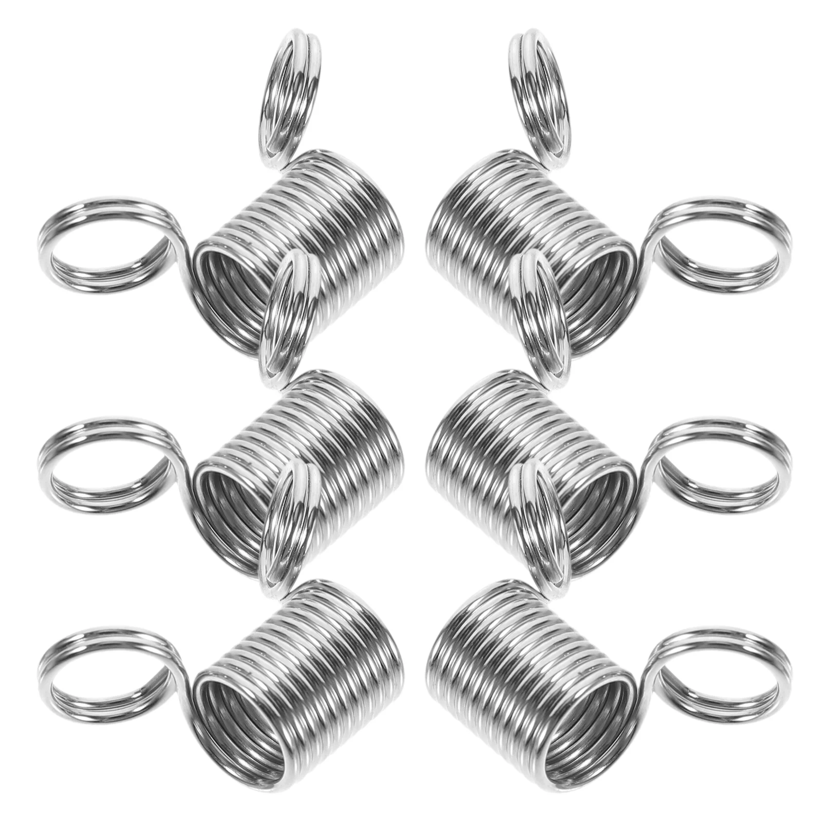 

6 Pcs Clip Metal Spring for Beading Small Jewelry Making Supplies Bracelet Anti-drop Springs