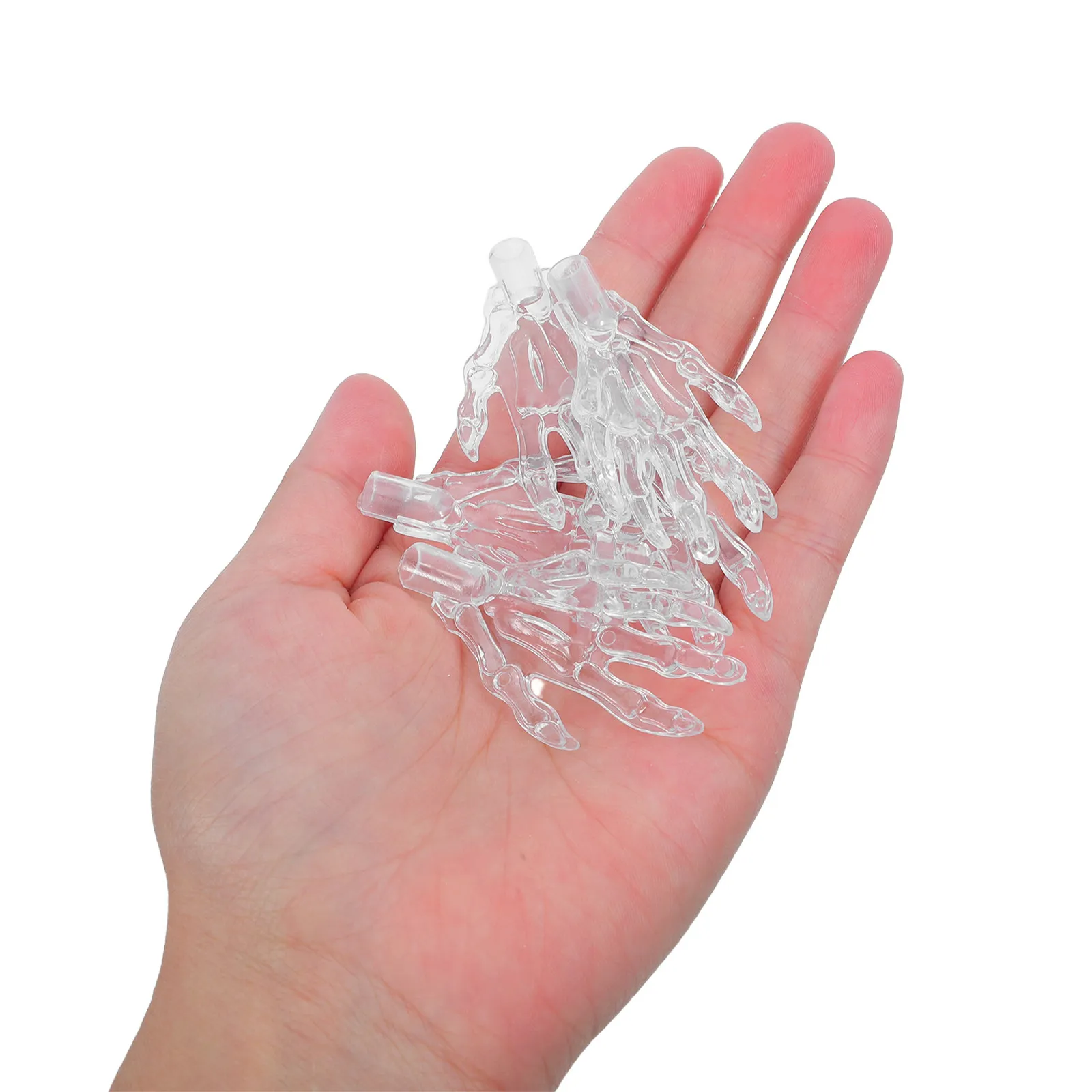 

100Pcs Hand String Light Covers Clear Plastic 5Mm LED Bulb Shade for Halloween Themed Outdoor Indoor Decor Party