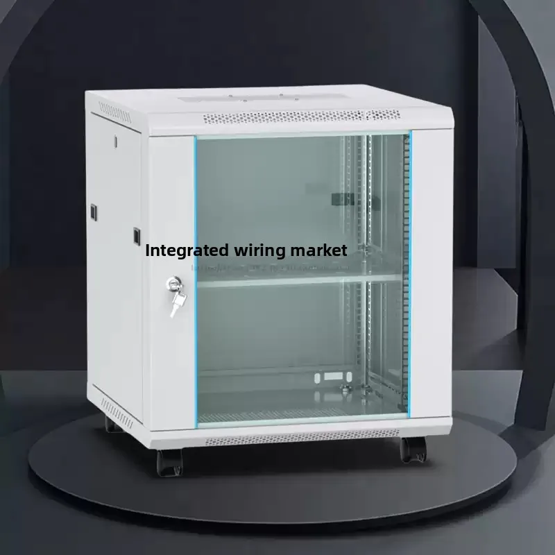 Small 6U Wall-Mounted Network Cabinet, Thickened Home Weak Current Cabinet For Router Hard Disk Server Switch