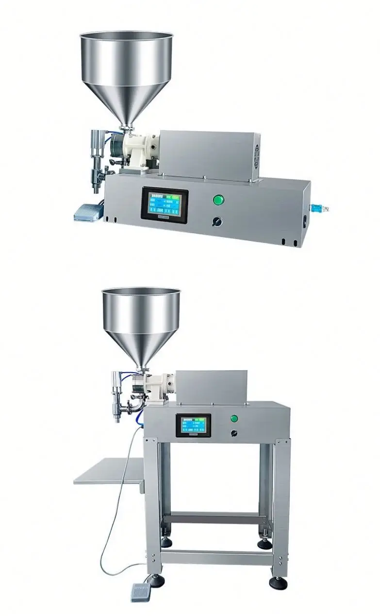 Automatic Pneumatic Single Head Filling Machine, High Efficiency Liquid Paste Filler for 200ml Plastic Bottle, Honey Mayonnaise