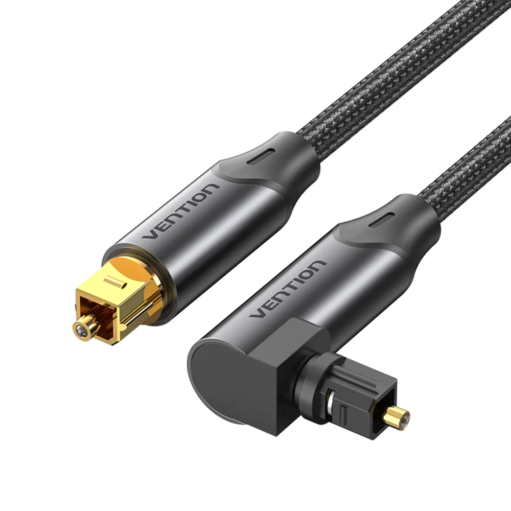 Ventie Optische Audiokabel 90-Graden Male naar Male voor TV Versterker Audio Processor Sound Bar PS4 Xbox Audio glasvezelkabel