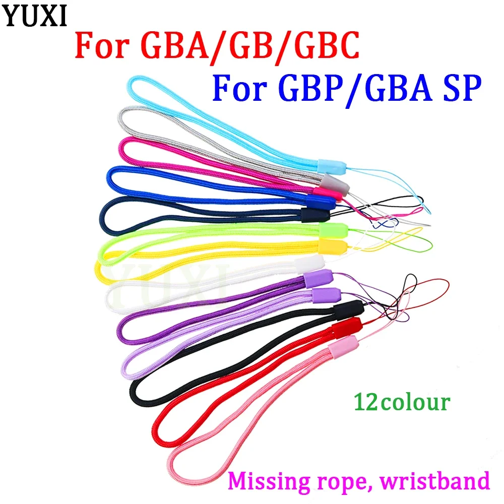 YUXI 13 Colors Optional Lanyard Hand Wrist Hand Strap for GBA GBA SP GB GBC GBP for GBM Game Console