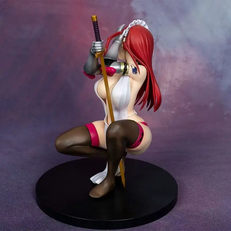 18CM Fairy Tail Erza Scarlet UnionCreative Bunny Ver Girl Figur PVC Action Anime Modell Erwachsene Sammlerpuppen Spielzeug Geschenke