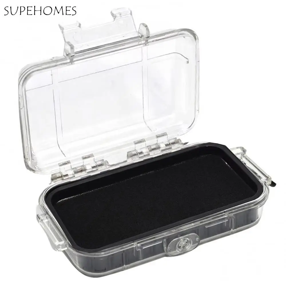 

Shockproof Sealed Safety Box with Hanging Ring Portable Waterproof Tool Dry Case Transparent Anti-impact Hard Carry Toolbox