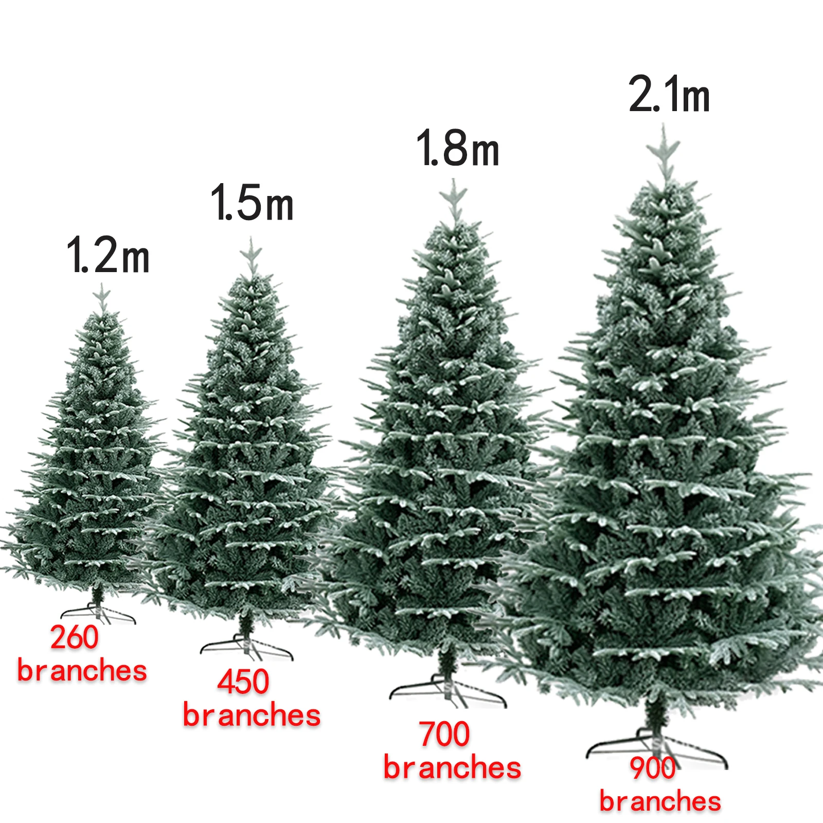 2024 New Encrypted Artificial Christmas Tree Premium Luxury Encrypted Large Green PE Christmas Tree Pine Tree Family Party Chris