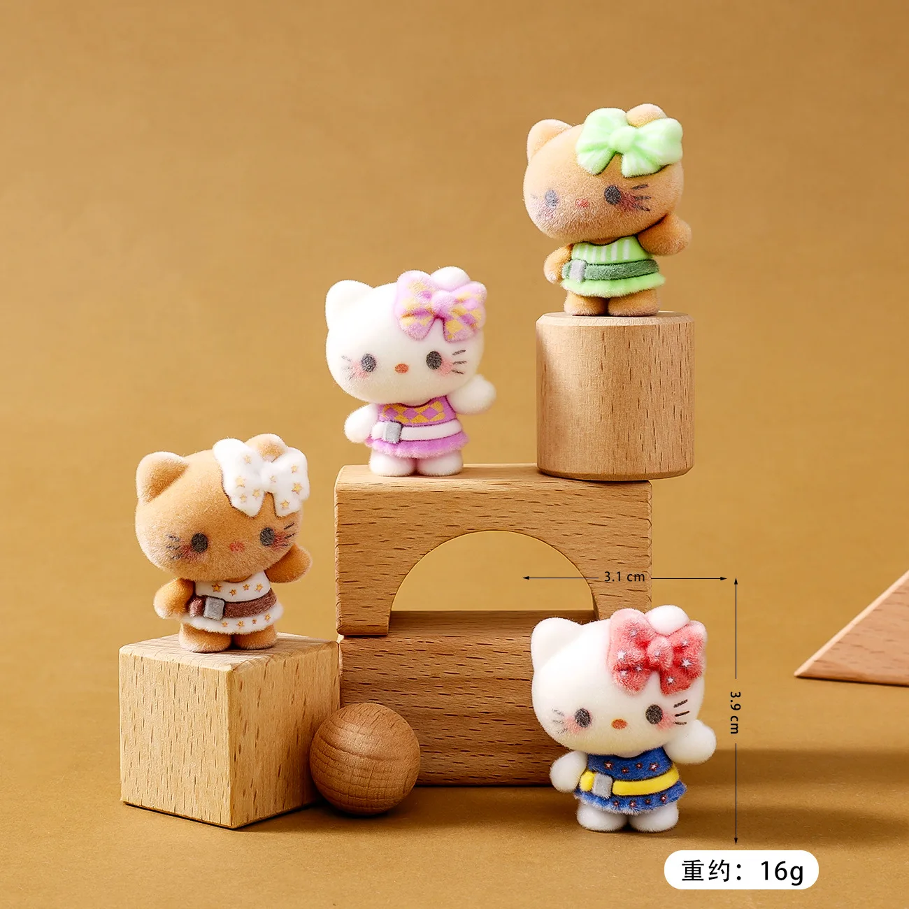 

New model Hello Kitty Ornament Christmas Desktop Decorations Figurine Cute Kids Creative DIY Crafts Car Interior Ornaments