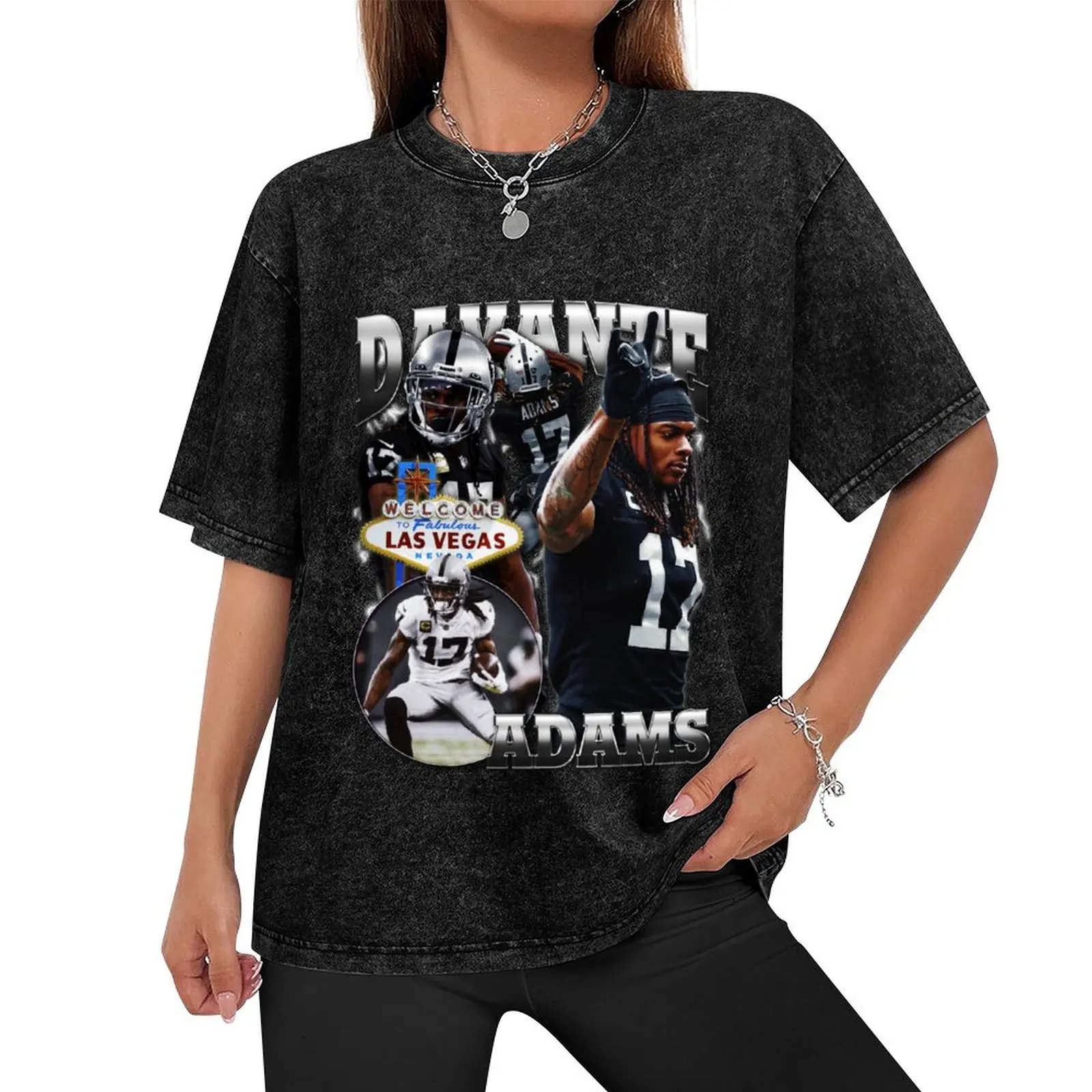 Davante Adams Las Vegas Raiders 90s bootleg t shirt design T-Shirt shirts graphic tee blanks shirts graphic tee men