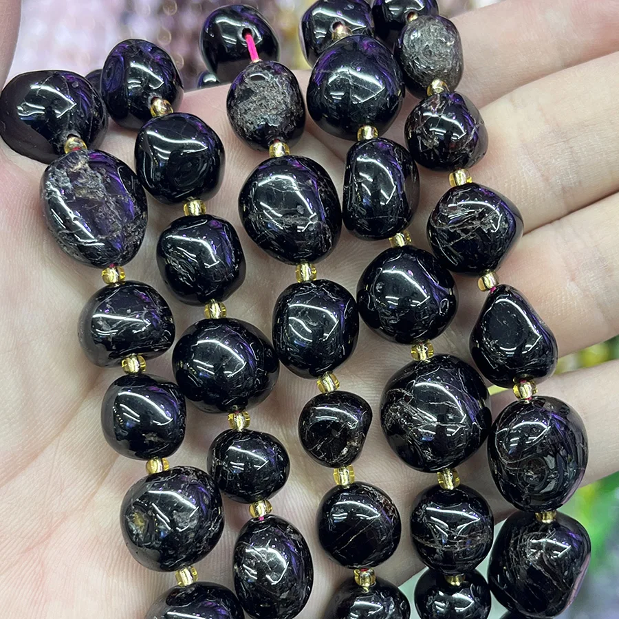 

Натуральный кристалл, красный гранат, камень, униформальный кварц, нерегулярный свободный для изготовления ювелирных изделий, ожерелье, браслет, 15 дюймов, 10x15 мм