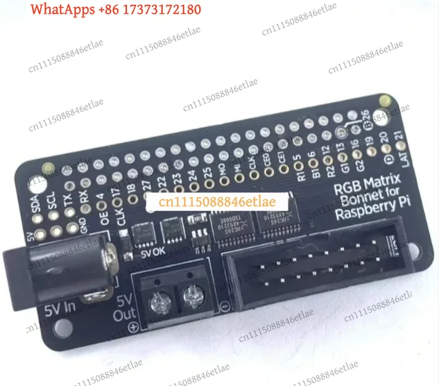 k3 Universal 3211 RGB Matrix Bonnet HUB75 LED Display Expansion Board for Raspberry Pi 2/3/Zero W A+ B+