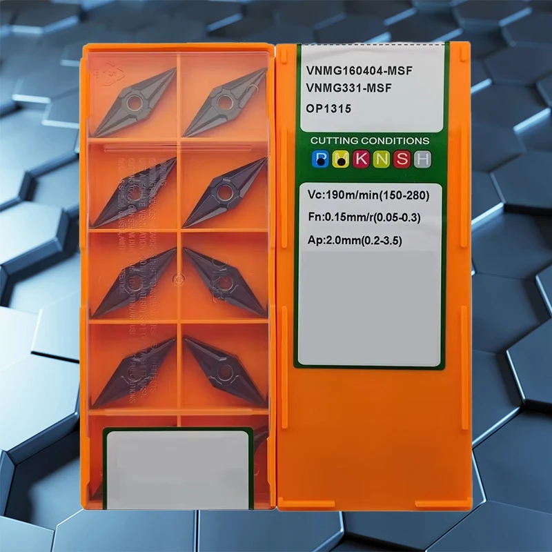

VNMG160404-MSF OP1215 OP1315 Turning Insert CNC Lathe Cutting tool Carbide Inserts
