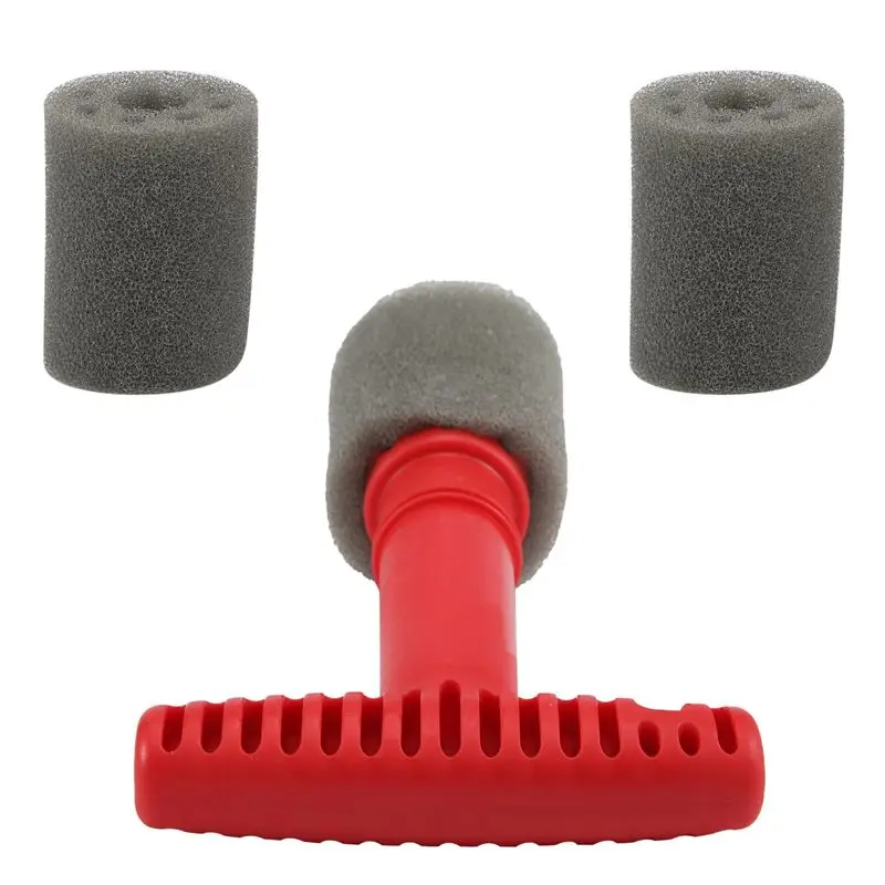 Multi-Purpose Car Wash Embedded Tire Screw Brush Lug Nut Wheel Cleaning Tools With 3 Extra Sponges