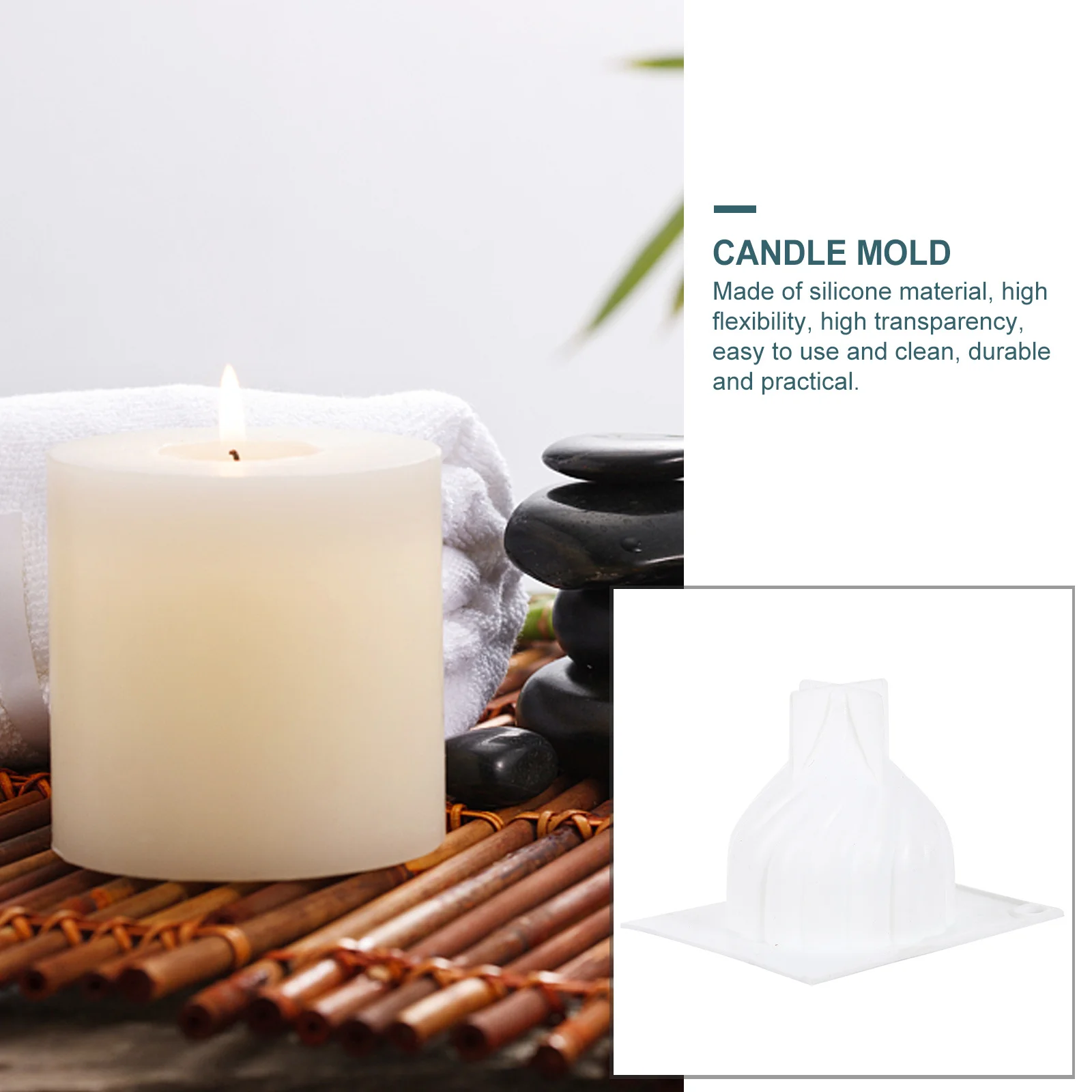 

1Pcs Silicone Mold Whirlwind Onion Shape DIY Scented Mold Aromatherapy Making Mould Home Craft DIY Candles Maker