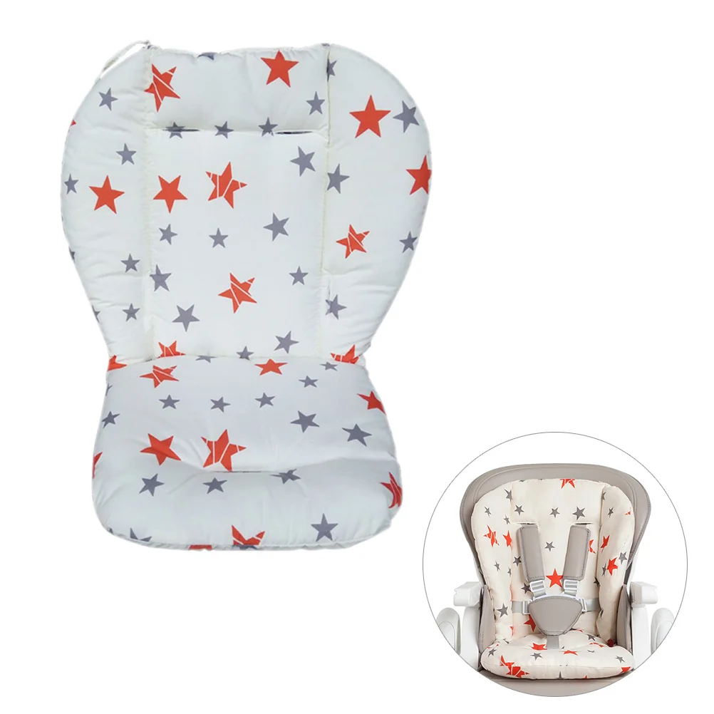 

Pure Cotton Thickened Warm Cotton Cushion Pad Grey Five-Pointed Stroller Padding Suitable for Safety Seats Baby Chairs