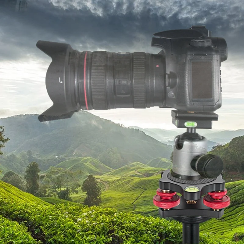 Тренога Выравнивающая база панорамная Выравнивающая пластина для DSLR-камеры