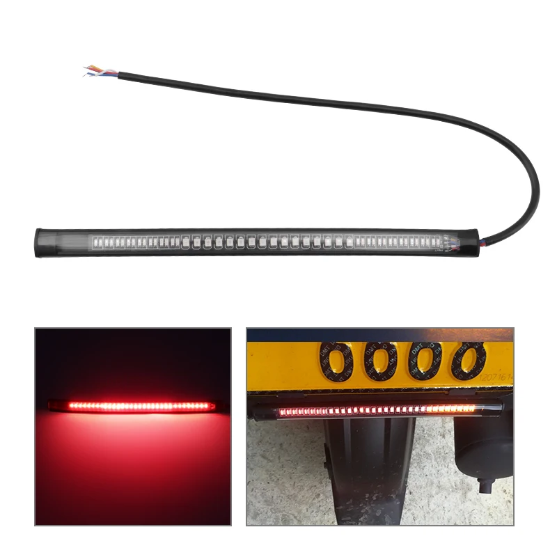 

Turn Signal Light Strip Motorcycle Brake Stop LED Tail Lamp Bar Bulb 3014 SMD Universal For Honda Yamaha Suzuki Kawasaki Harley