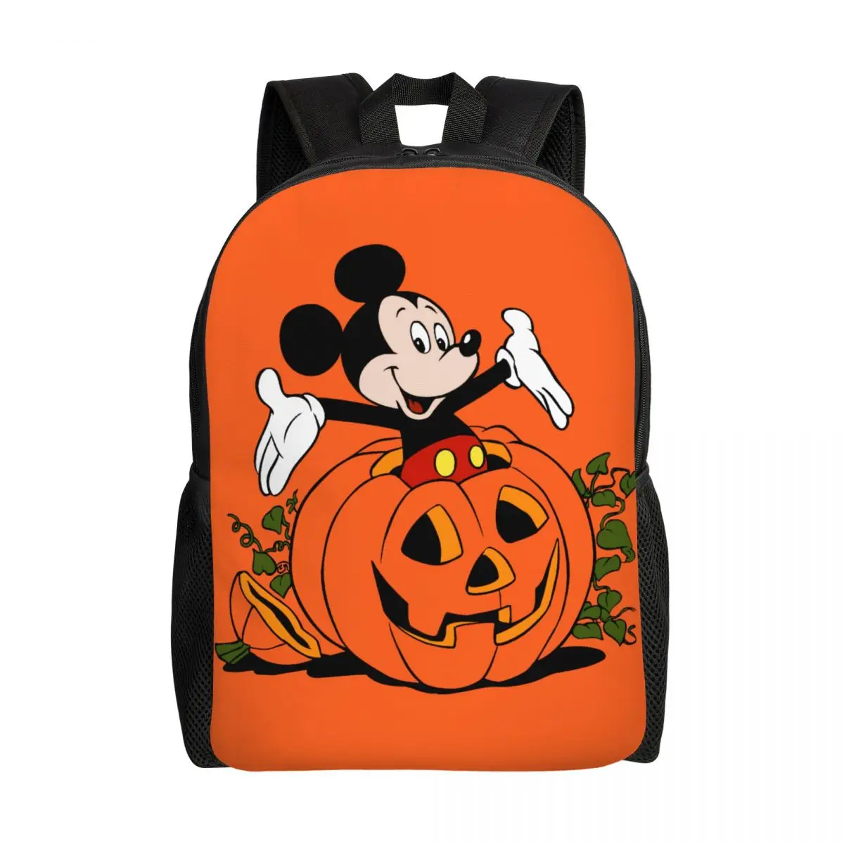 Custom Minnie Mickey Mouse Travel Backpack Men School Computer Bookbag Donald Duck Pumpkin Pie College Student Daypack Bags