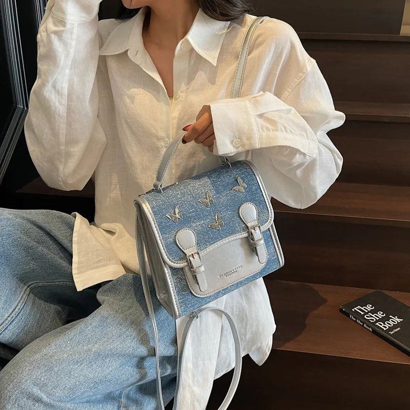 

2025 New Small-scale Design Sense Backpack for Commuting, Cover-style Small Square Bag, Lightweight Travel Backpack