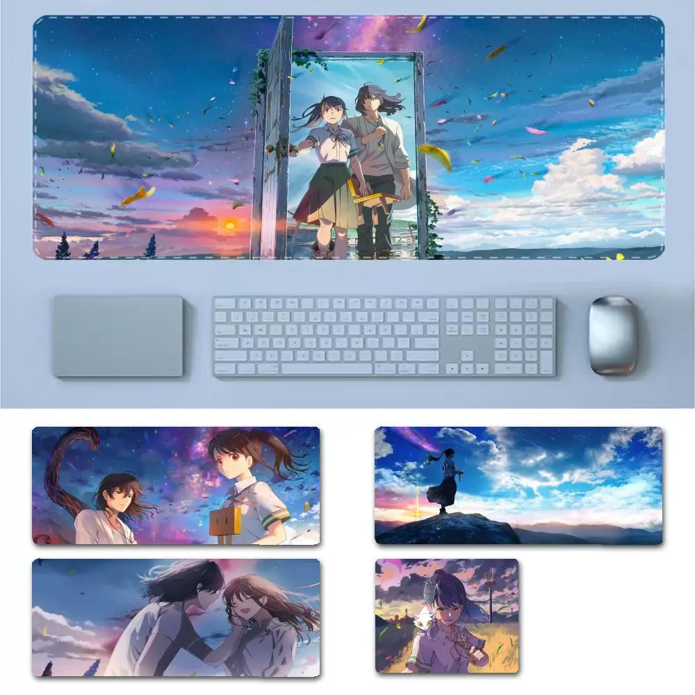 

Suzume Anime Mousepad Boy Pad Laptop Gaming Mice Mousepad Size for Game Keyboard Pad for Gamer