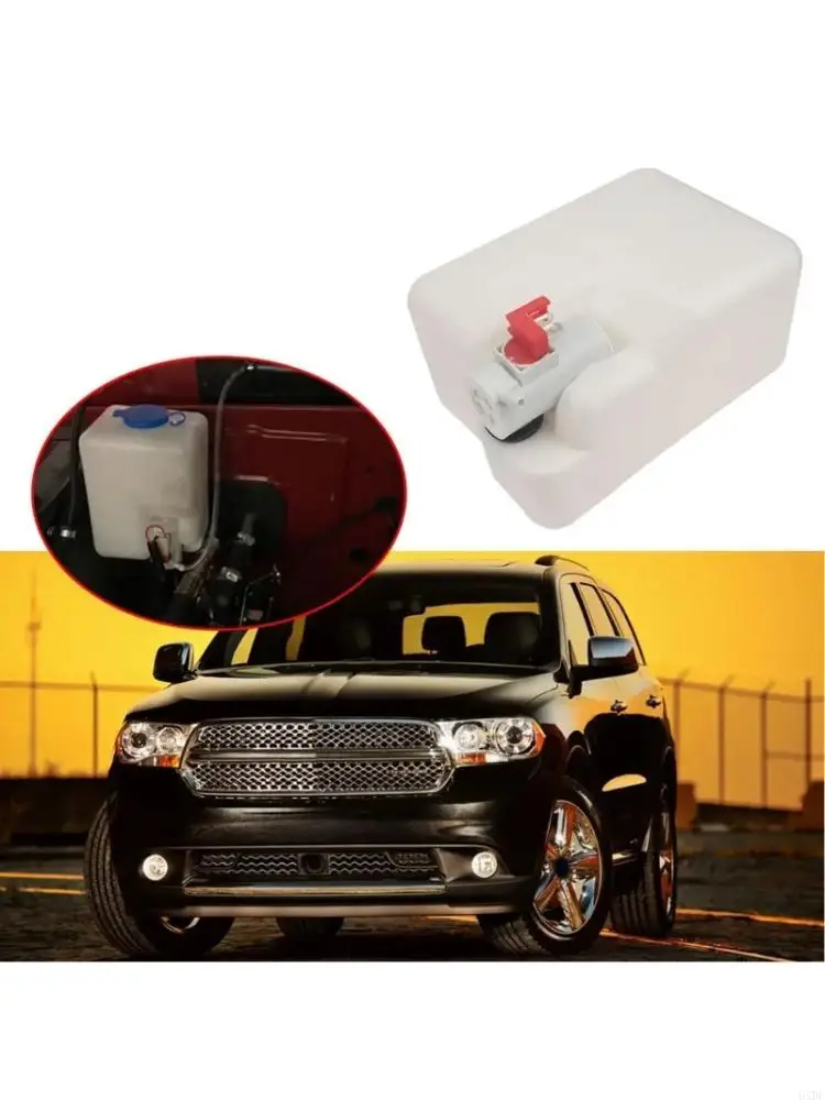 2026 New 1.5L Windshield Washer Fluid Container 12V Electric Pump Plastic Metal Material High Efficiency Vehicle Cleaning System