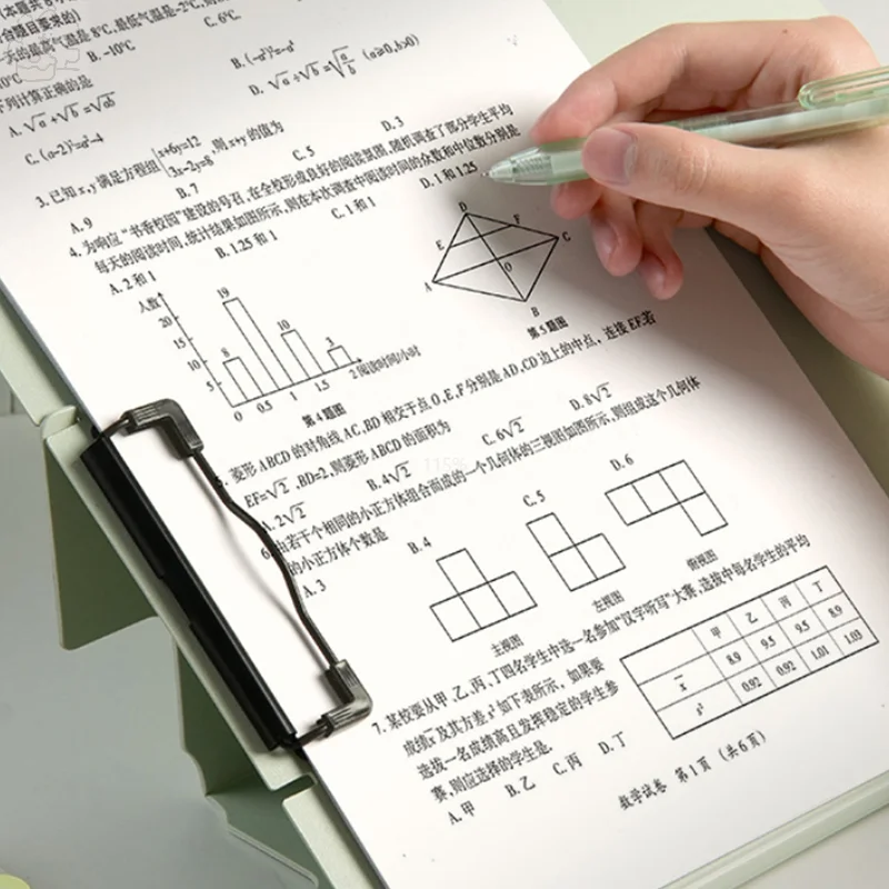 Bloc-notes A4 pliable multifonction, presse-papier, support