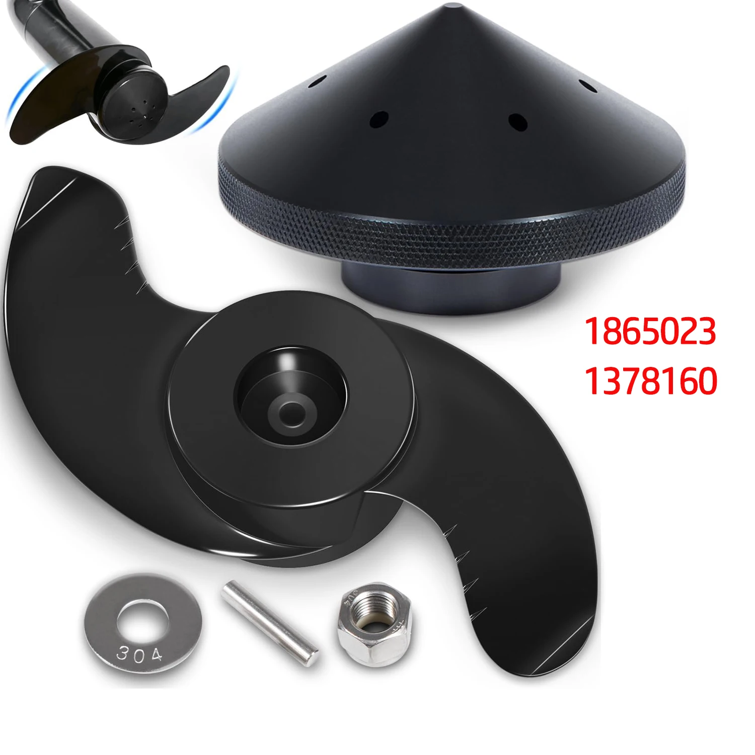 

MKP-38 ,1865023 ,1378160 Trolling Motor Propeller Replacement for Minn Kota - Weedless Wedge 2 Prop Fits 4-1/2" Motor Diameter