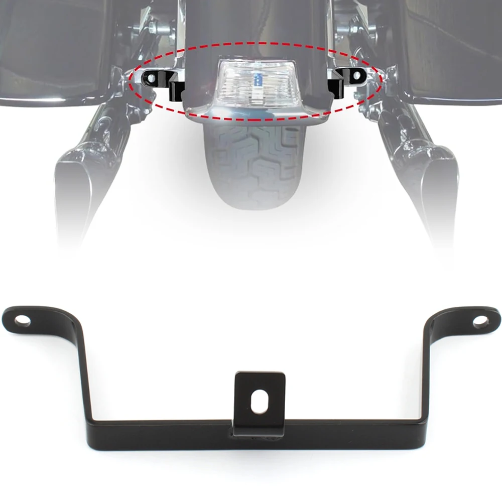 

Rear Fender Saddlebag Bracket Saddlebag To Fender Support Holder For Harley Touring Electra Glide FLH Road Glide FLT 1984-2008