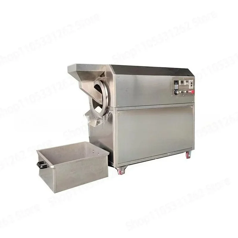 Commercial Small Nut Roaster Machine Automatic Electromagnetic Peanut Sunflower Seed Dry Fruit Roasting