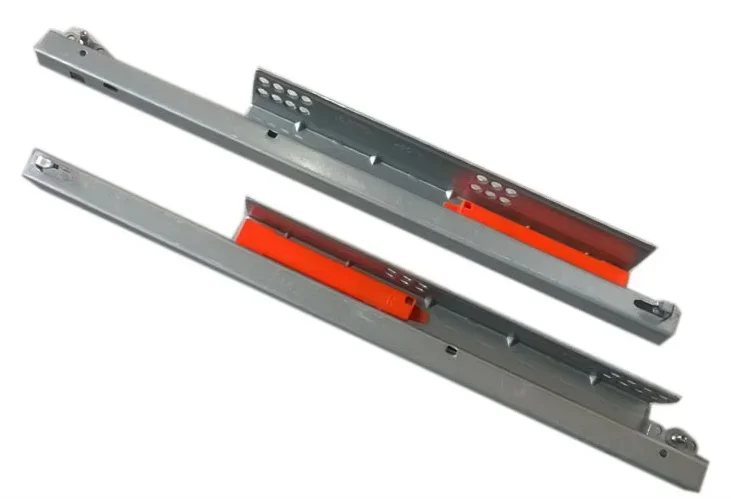 1Pair/ Lot Rebound Press to Release Push Open Mount Under Drawer Slide Rail Runner DTC Brand 25KG