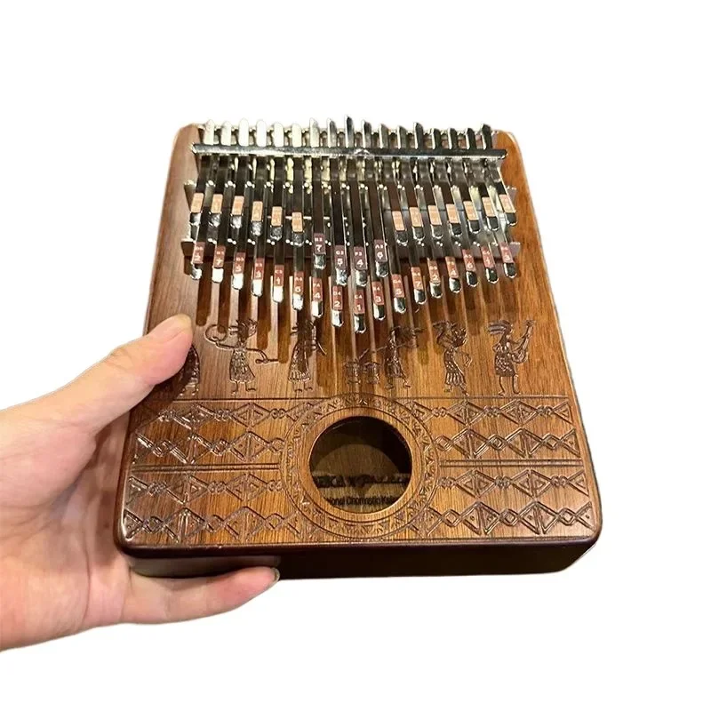 Wooden Kalimba Portable Children Beginning Practice Simple 17 Tone 34 Tone Thumb Piano Healing Musical Keyboard Instruments