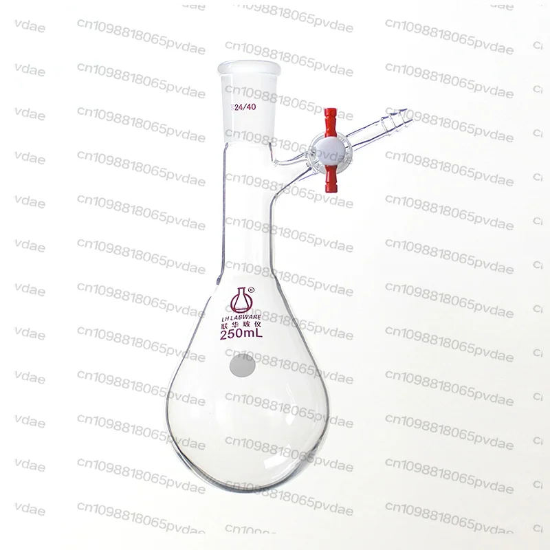 Grinding Mouth Eggplant-shaped Reaction Distillation Flask Schlenk 10/25/50/100/250/500/1000ml