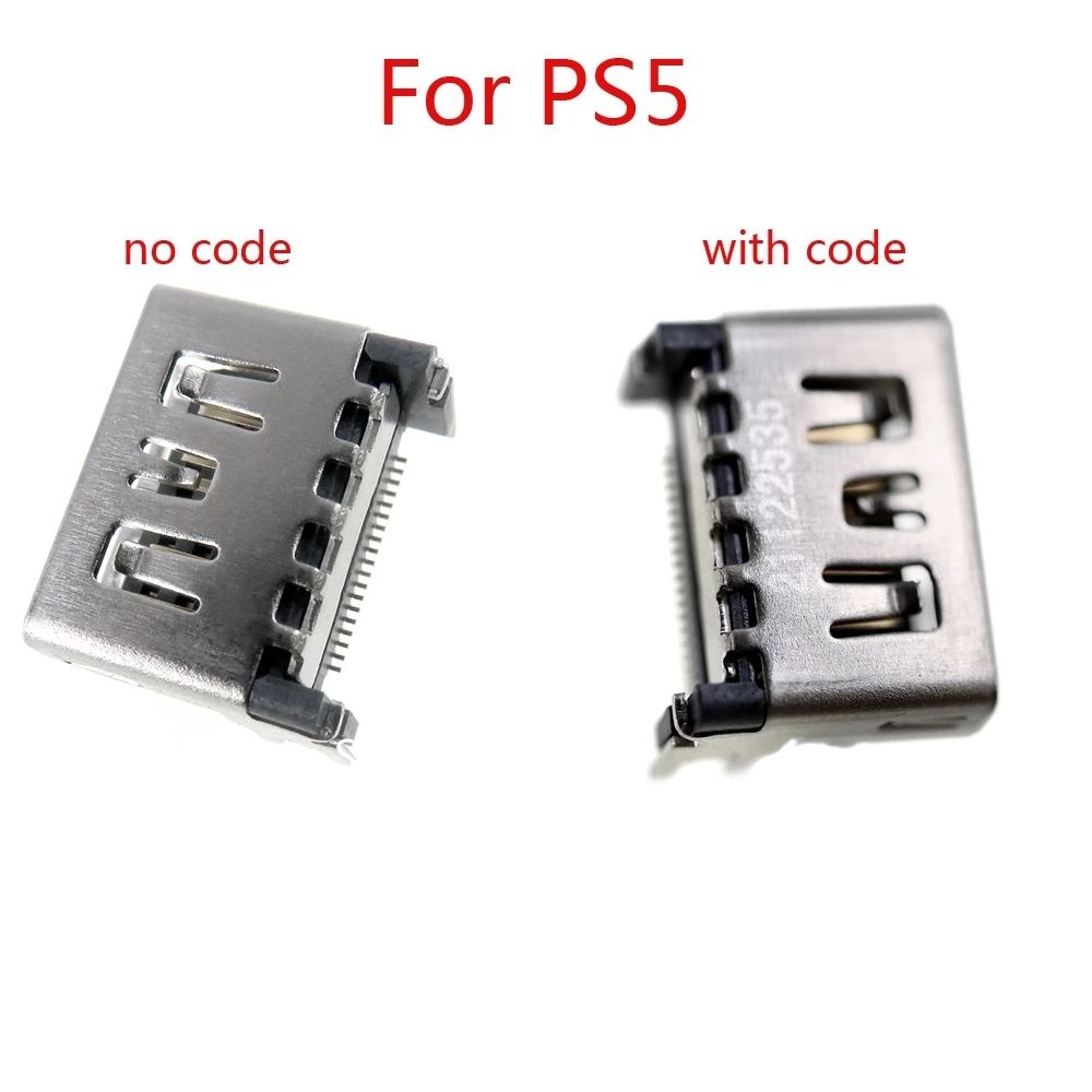 30 قطعة واجهة HD أصلية جديدة لواجهة مقبس المنفذ المتوافقة مع PS5 HDMI لموصل Sony Play Station 5