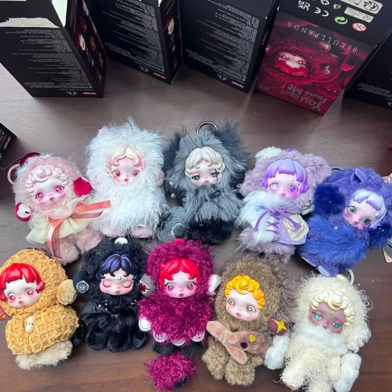 

New Pop Mart Skullpanda You Found Me Series Blind Box Cute Doll Anime Peripheral Kawaii Garage Kit Bag Pendant Keychain Gift